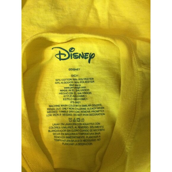 Womens Disney Mickey Mouse T Shirt Yellow Short Sleeve Size Small - Picture 4 of 4